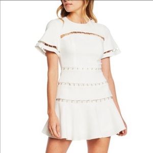 Finders Keepers White mini dress with open back